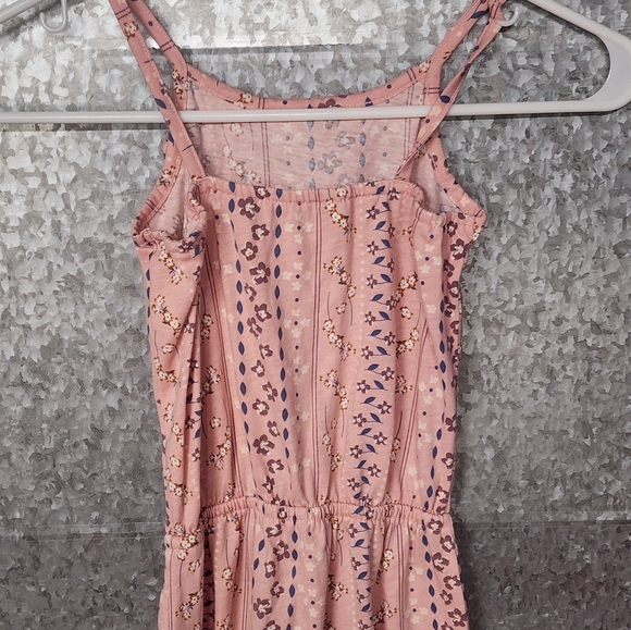 Children's Place Pink Floral Sleeveless Pants Romper Girls 4T - Picture 2 of 3